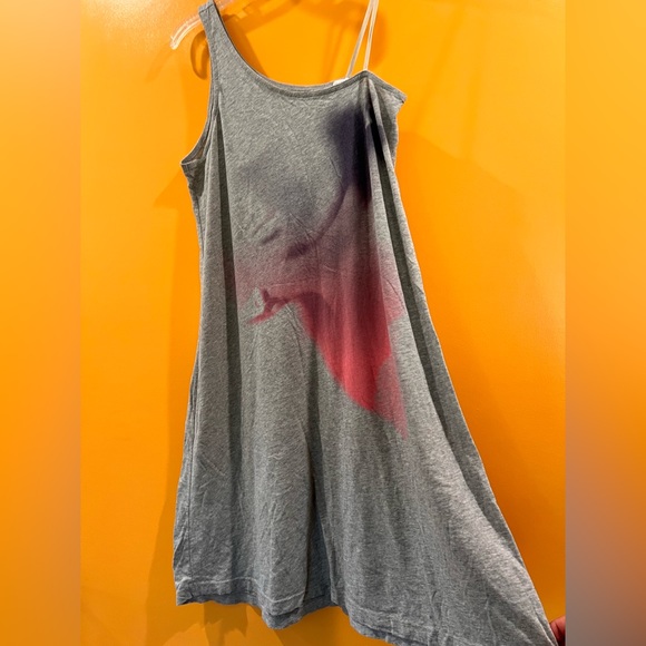 DIESEl asymmetric shoulder cotton dress. Size L - Picture 2 of 6